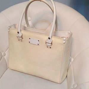 Kate Spade cream spade boxy handbag c. 2012